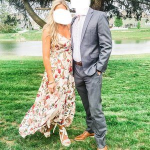 ASTR Frolic Floral Maxi Dress Medium